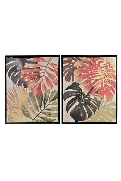 MONDEX INGA Set de 2 tablouri 40x50cm Junglă colorată