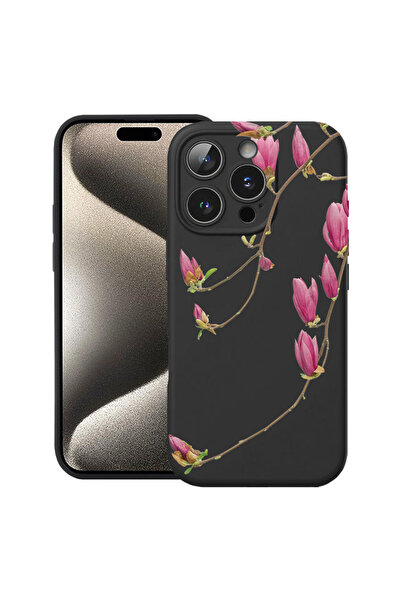 bestcase Υπέρλεπτη Θήκη για Apple iPhone 15 Pro, Φλοράλ - Μινιμαλιστική Ορχιδ...