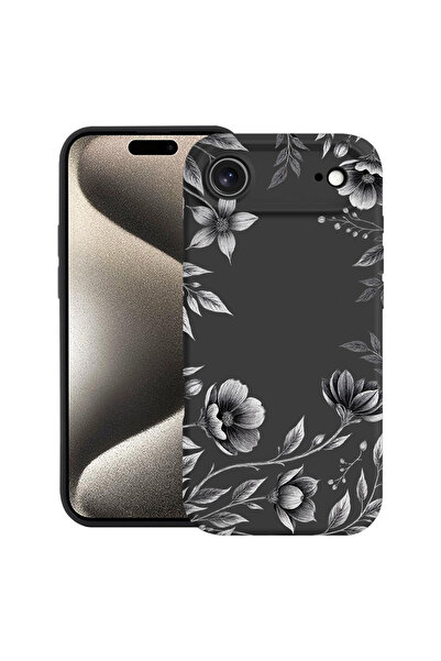 bestcase Husă Ultra Subțire pentru Apple iPhone 17 Air, Negru Floral, 2052005...