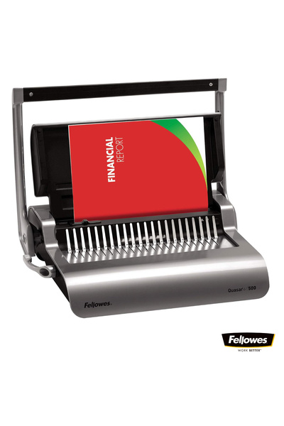 Fellowes Aparat de legat manual, Quasar 500, cu inele din plastic, diametru m...