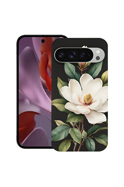 bestcase Υπέρλεπτη Θήκη για Google Pixel 9 / 9 Pro, Φλοράλ - Λευκή Μανόλια, 1...