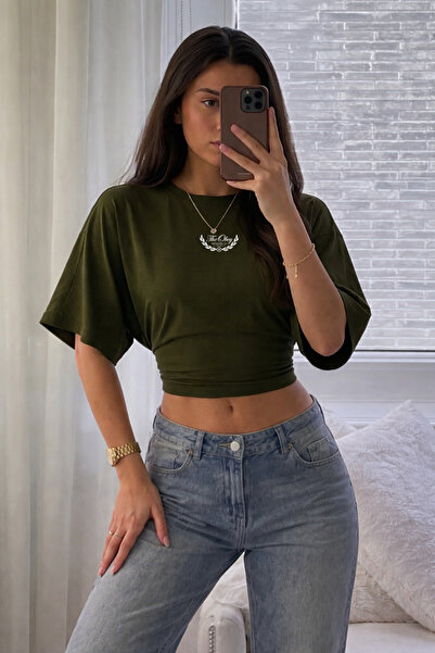 COMBİNE MİCHAİL Γυναικεία μπλούζα Obey με στάμπα κειμένου, στενή εφαρμογή, χα...