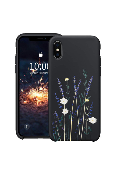 bestcase Υπέρλεπτη Θήκη για Apple iPhone XS / X, Φλοράλ - Μινιμαλιστικό Λεβάν...