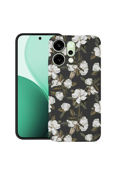 bestcase Husă Ultra Subțire pentru OPPO Reno14, Florală - Flori de Magnolie P...