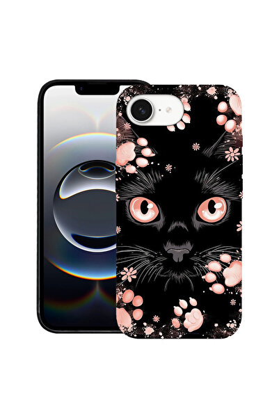 bestcase Ултра тънък калъф за Apple iPhone 16e / iPhone 17e, Черна котка, 199...