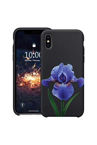 bestcase Υπέρλεπτη Θήκη για Apple iPhone XS / X, Φλοράλ - Ίρις, 2078162 B 2058
