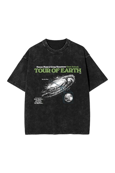 bellanova Μπλουζάκι με στάμπα, κορυφαίας ποιότητας, vintage πλυμένο, στυλ δρό...