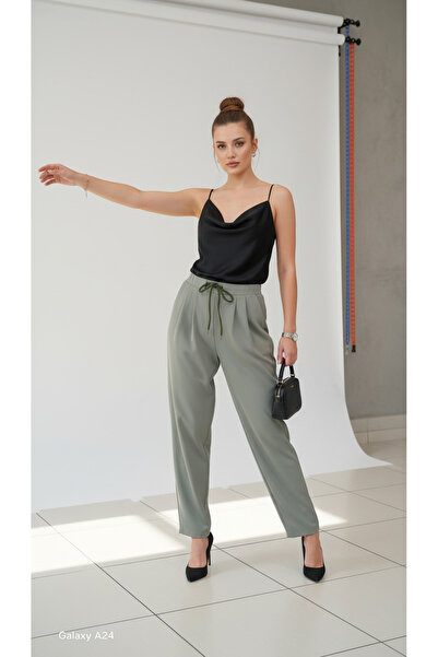 AR ArrTizz KADIN PANTALON bel lastikli havuc pantalon