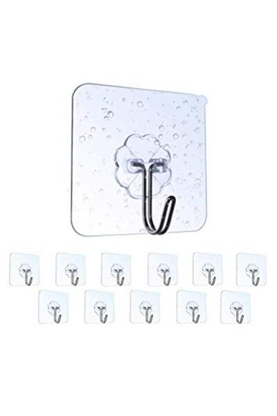 Generic Brand Suport pentru agățat 12 buc. Suport de perete transparent, pute...