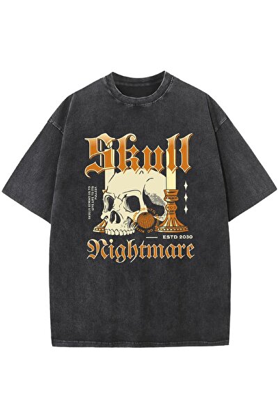 bellanova Μπλουζάκι με στάμπα, κορυφαίας ποιότητας, vintage πλυμένο, στυλ δρό...