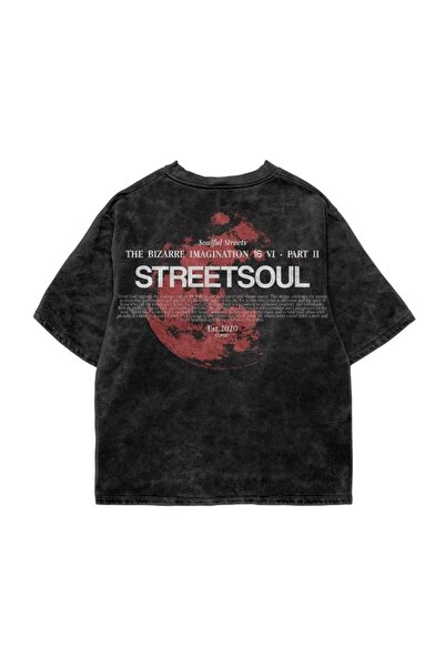 bellanova Μπλουζάκι με στάμπα, κορυφαίας ποιότητας, vintage πλυμένο, στυλ δρό...