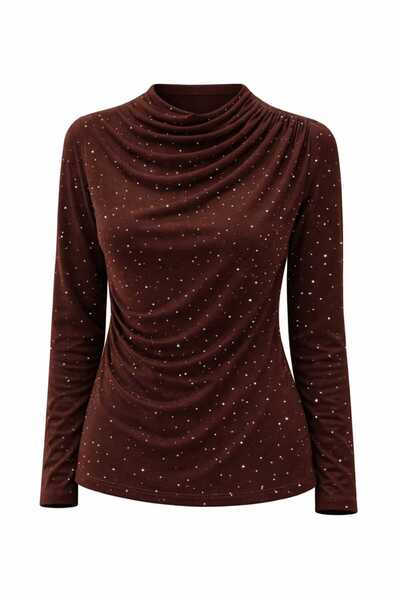 ECK MODA Γυναικείο ύφασμα Sandy New Season Full Lycra, ελαστικό, πλήρως διακο...