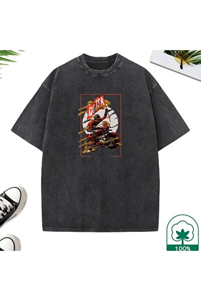 bellanova Μπλουζάκι με στάμπα, κορυφαίας ποιότητας, vintage πλυμένο, στυλ δρό...