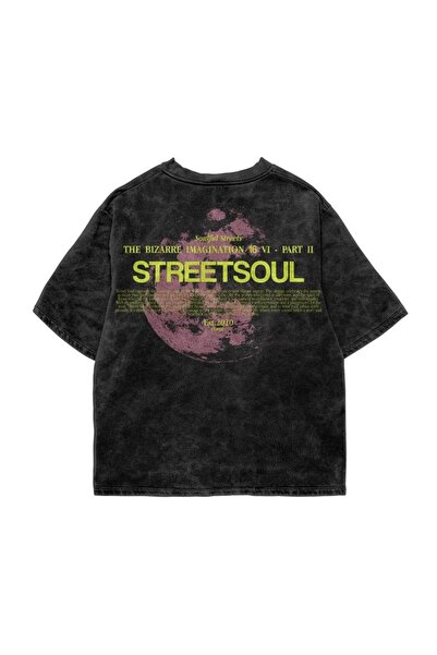 ZEMLİYA Μπλουζάκι με στάμπα, κορυφαίας ποιότητας, vintage πλυμένο, στυλ δρόμο...