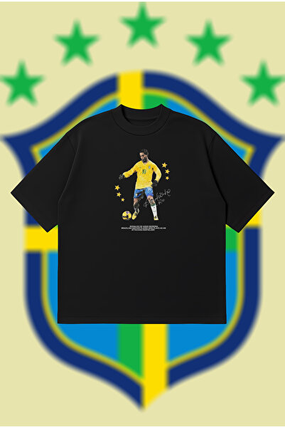PURE POWER Brazil Ronaldinho Oversize Boxy Fit Unisex 100% Cotton Tshirt – Pr...