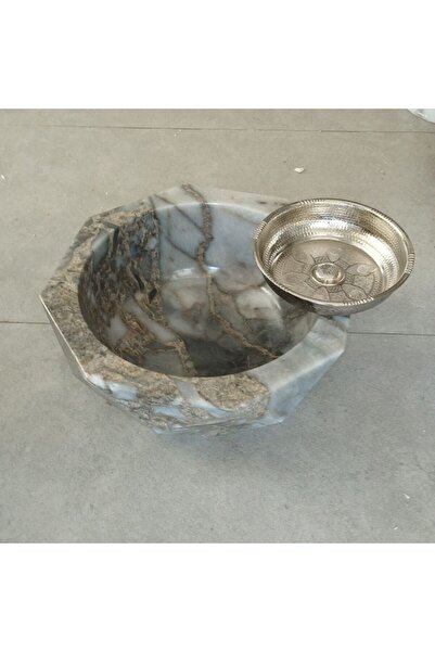 SİPAHİMARBLE Ateş Grisi Elmas Kesim Kurna