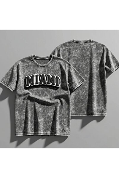 bellanova Μπλουζάκι με στάμπα, κορυφαίας ποιότητας, vintage πλυμένο, στυλ δρό...