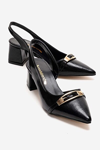 CCWAY AYAKKABI Γυναικεία πέδιλα με ανοιχτό τακούνι στο πλάι και στην πλάτη, Μ...