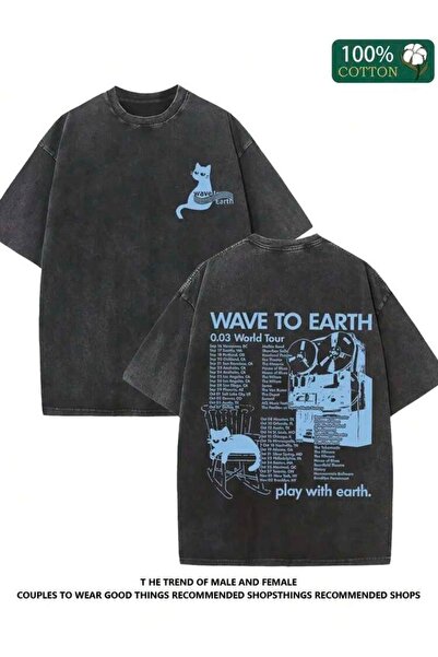 bellanova Μπλουζάκι με στάμπα, κορυφαίας ποιότητας, vintage πλυμένο, στυλ δρό...