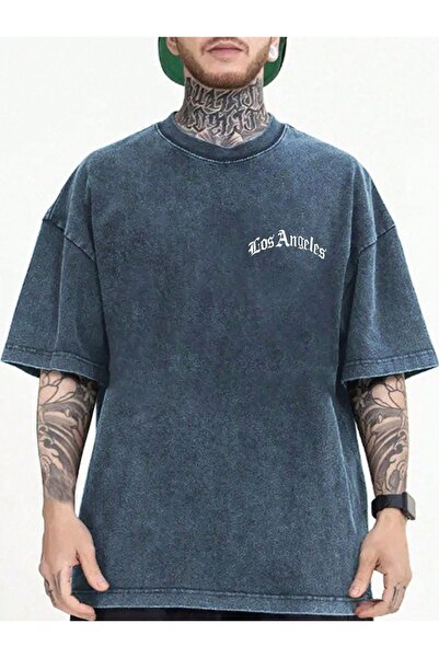 bellanova Μπλουζάκι με στάμπα, κορυφαίας ποιότητας, vintage πλυμένο, στυλ δρό...