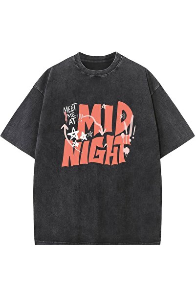 bellanova Μπλουζάκι με στάμπα, κορυφαίας ποιότητας, vintage πλυμένο, στυλ δρό...