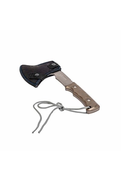 FOXMAG24 Τσεκούρι κάμπινγκ και πεζοπορίας, με θήκη και κορδόνι, λάμα 11 εκ., ...