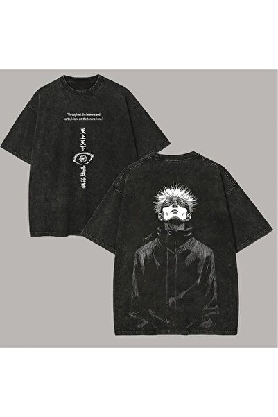 LAND MODA Μπλουζάκι με στάμπα, κορυφαίας ποιότητας, vintage πλυμένο, στυλ δρό...