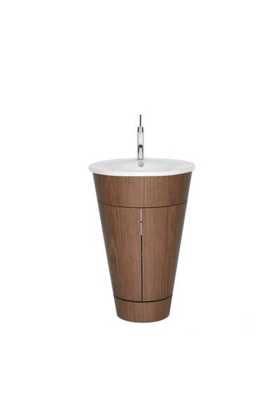 Duravit - Starck Yerden Dolap Ünitesi Amerikan Ceviz Lavabo Dahil OUTLET - S1...