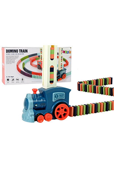 OEM Trenuleț interactiv cu domino, cu sunet, 63 de piese mici