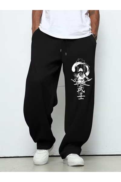 COMANCHERO Trening de vară unisex cu imprimeu samurai japonez, cu croială lar...