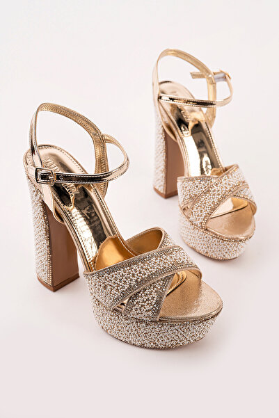 Madam Tarz ROSE-22010 Σανδάλια Πλατφόρμας με Πέτρες