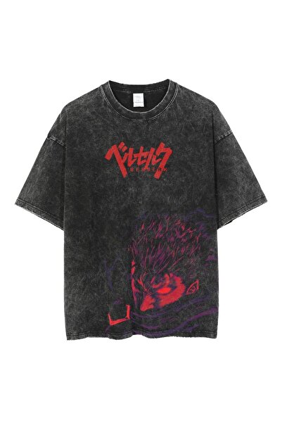 ZEMLİYA Μπλουζάκι με στάμπα, κορυφαίας ποιότητας, vintage πλυμένο, στυλ δρόμο...