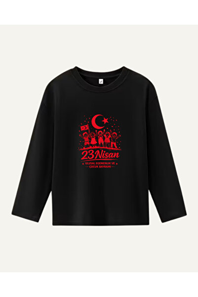 haha 23Rd April Printed Long Sleeve T-Shirt for Children