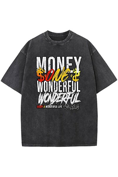 bellanova Μπλουζάκι με στάμπα, κορυφαίας ποιότητας, vintage πλυμένο, στυλ δρό...