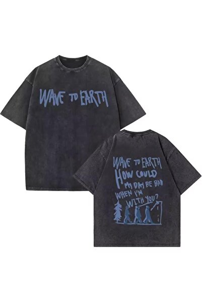 ZEMLİYA Μπλουζάκι με στάμπα, κορυφαίας ποιότητας, vintage πλυμένο, στυλ δρόμο...