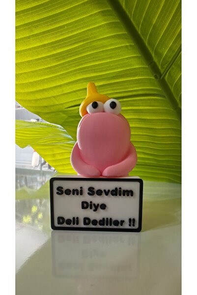 3Dikili design Komik Mesajlı MiniDeli Figür Masa Süsü – Sevgiliye ve Arkadaşa...