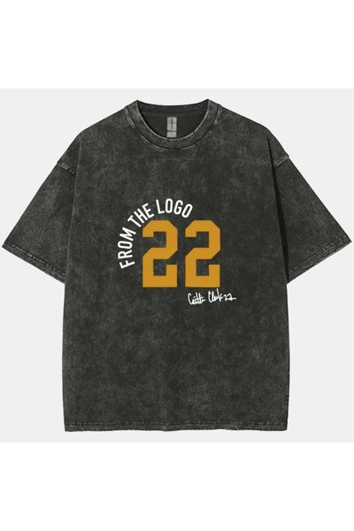 bellanova Μπλουζάκι με στάμπα, κορυφαίας ποιότητας, vintage πλυμένο, στυλ δρό...