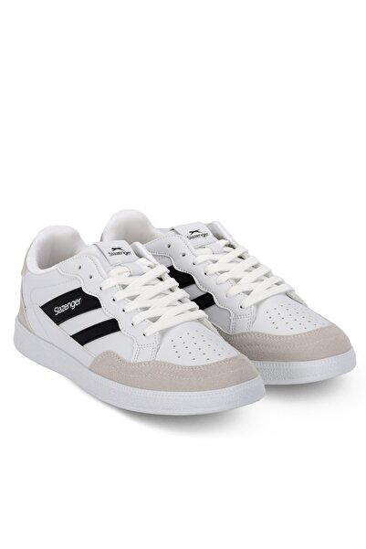 Slazenger Άνετη σόλα με κορδόνια, καθημερινά αθλητικά παπούτσια λευκά