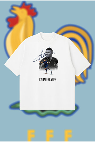 PURE POWER Mbappe World Cup Oversize Boxy Fit Unisex 100% Cotton Tshirt – Pri...