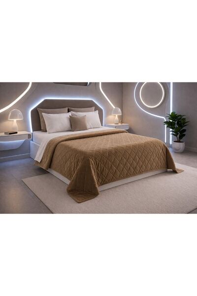 H Hotel Supplier Καπιτονέ βελουτέ κουβερλί – 220x240 εκ. – κομψό φινίρισμα
