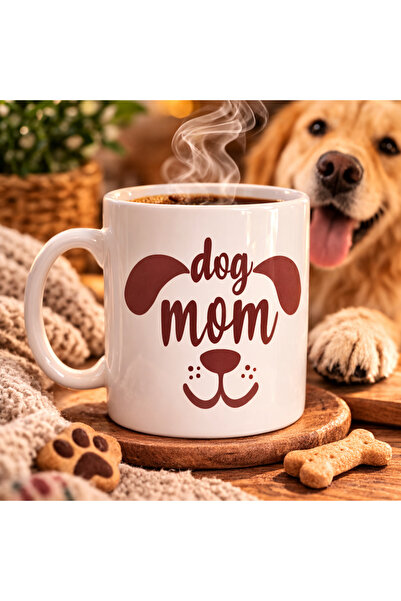 Beta Moda Hub Dog Mom Mug Model 185 – Dog Mom Themed Porcelain Coffee Mug – G...