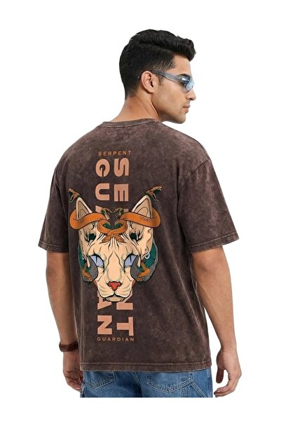 bellanova Μπλουζάκι με στάμπα, κορυφαίας ποιότητας, vintage πλυμένο, στυλ δρό...