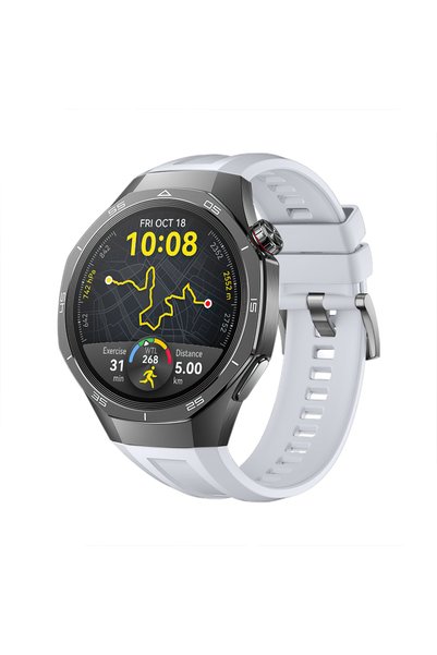 Sneezy Huawei Watch Gt5 Pro 46mm İle Tam Uyumlu Kordon Metal Tokalı Yumuşak S...