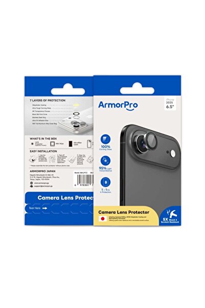 ArmorPro Camera Lens Protector for iPhone 17 Air Black