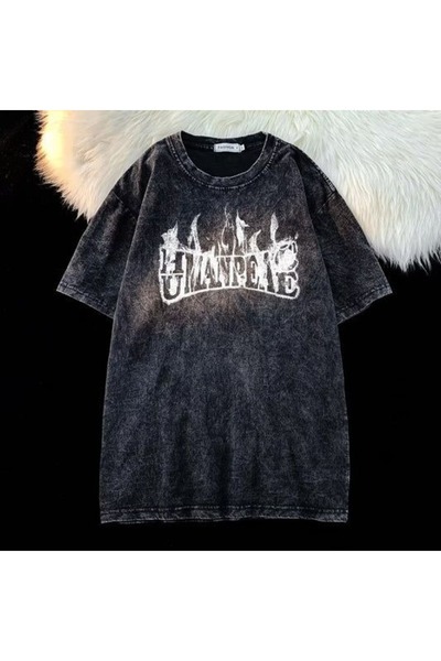 bellanova Μπλουζάκι με στάμπα, κορυφαίας ποιότητας, vintage πλυμένο, στυλ δρό...