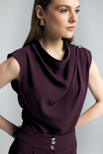 Sateen Μπλούζα Τάλια - Δαμασκηνί