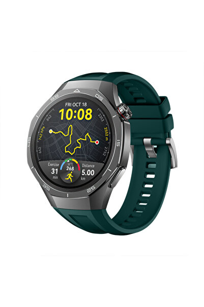 Sneezy Huawei Watch Gt5 Pro 46mm İle Tam Uyumlu Kordon Metal Tokalı Yumuşak S...