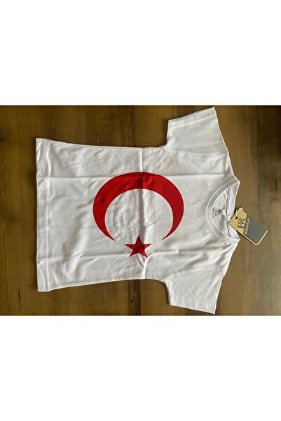 Beberium Kids 100% Cotton Beberi̇um T-Shirts with Turkish Flag Pattern