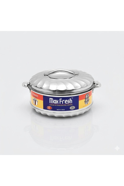 maxfresh Soliter Stainless steel Casserole 2.5 Liter - Made i India