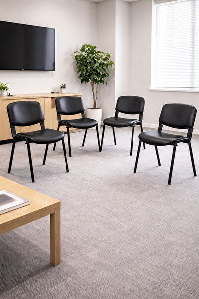 OFİS YAP Ofis Büro Bekleme Misafir Çalışma Konferans Koltuğu Form Sandalye 4ADET
